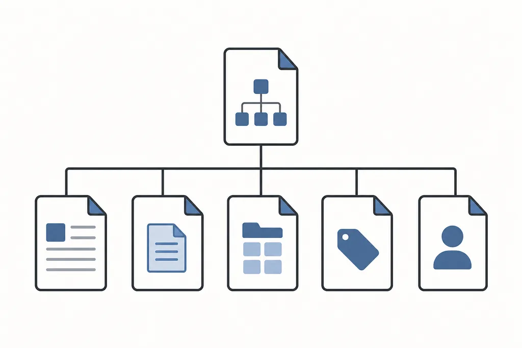 sitemap index와 하위 콘텐츠 목록의 연결 구조